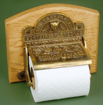 Toilet Roll Holder Antique Brass